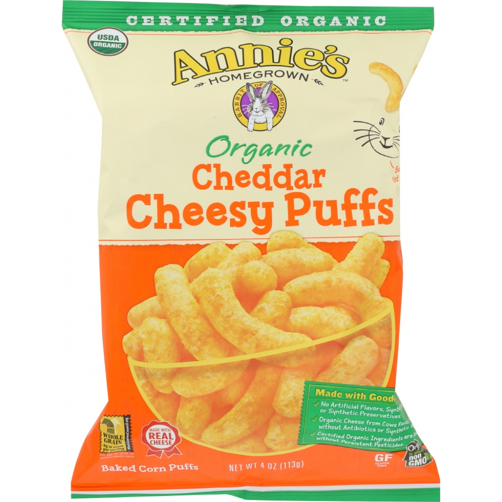 Organic Cheddar Cheesy Puffs