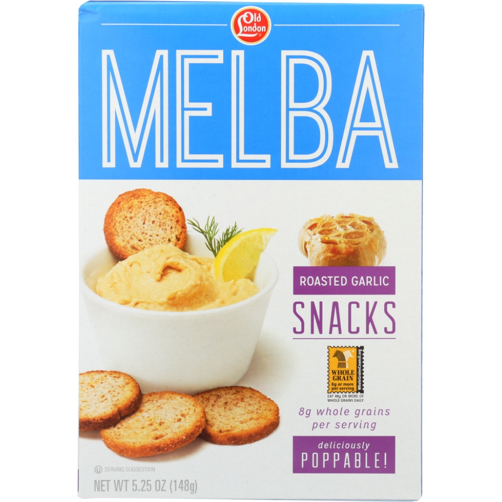 Roasted Garlic Melba Snacks