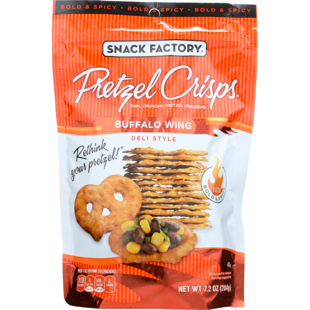 Buffalo Wing Pretzel Crisps - 7.2 oz