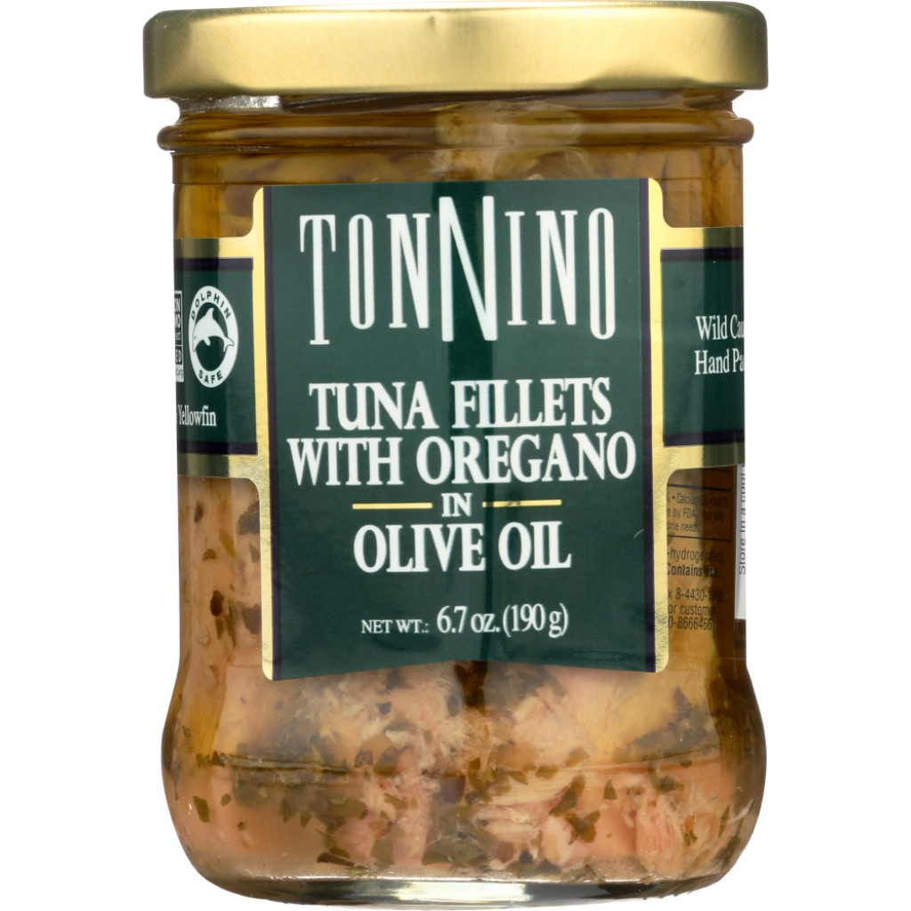 Tuna Fillets with Oregano in Olive Oil