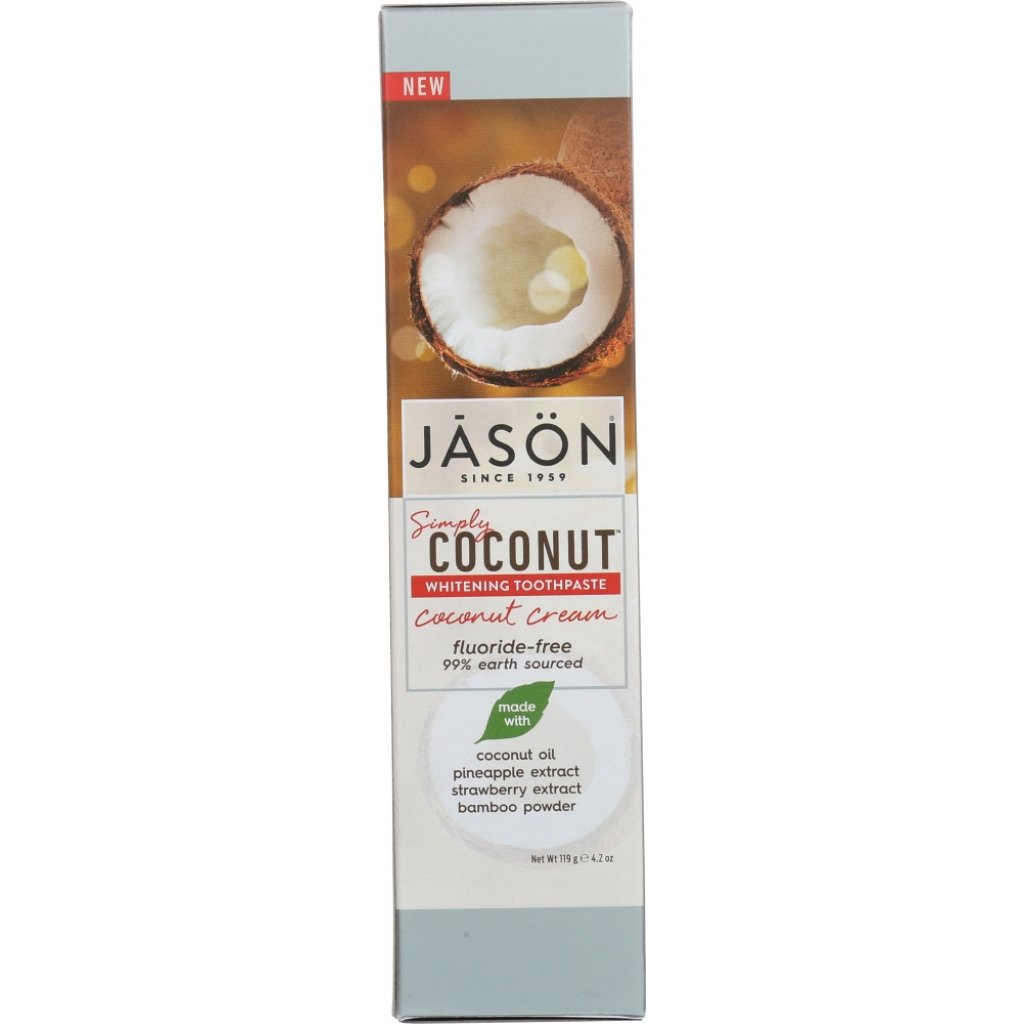 Simply Coconut Whitening Cream Toothpaste - 4.2 oz