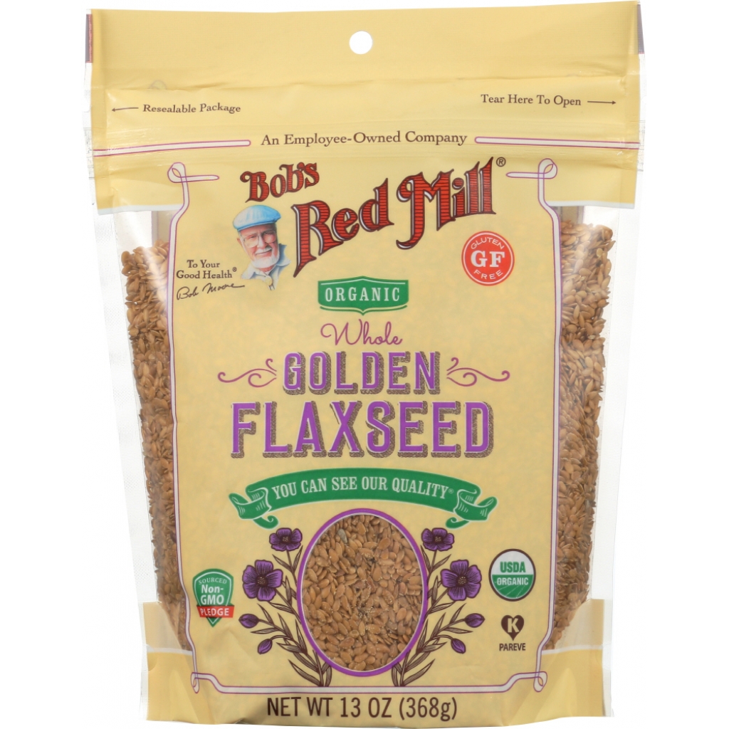 Organic Whole Golden Flaxseed - 13 oz