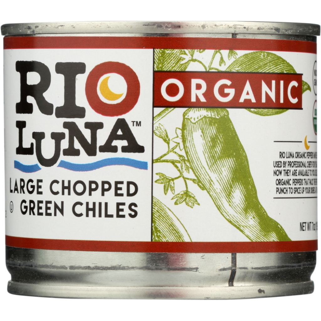 Organic Large Chopped Green Chiles, 7 OZ