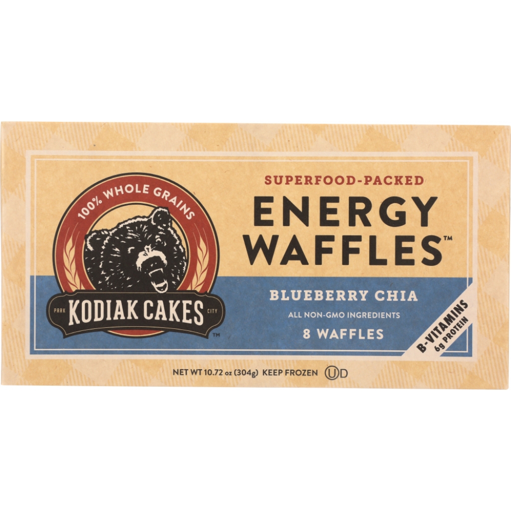 Kodiak Cakes Blueberry Chia Frozen Waffles - 10.72 oz