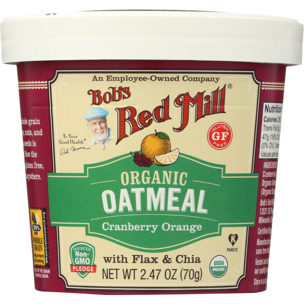 Organic Cranberry Orange Oatmeal Cup - 2.47 oz