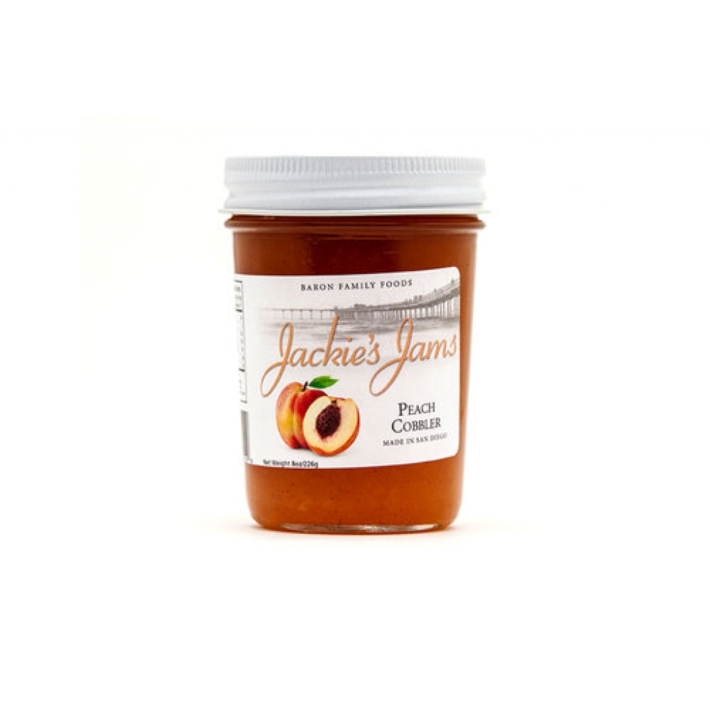 Peach Cobbler Jam for a Delicious Treat, 8 oz