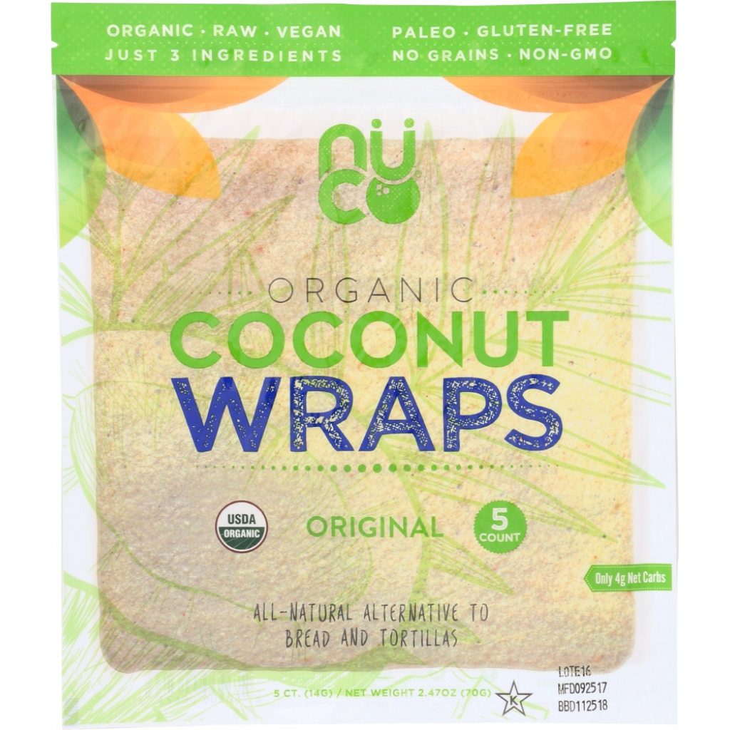 Organic Coconut Wraps - Original - 2.47 oz