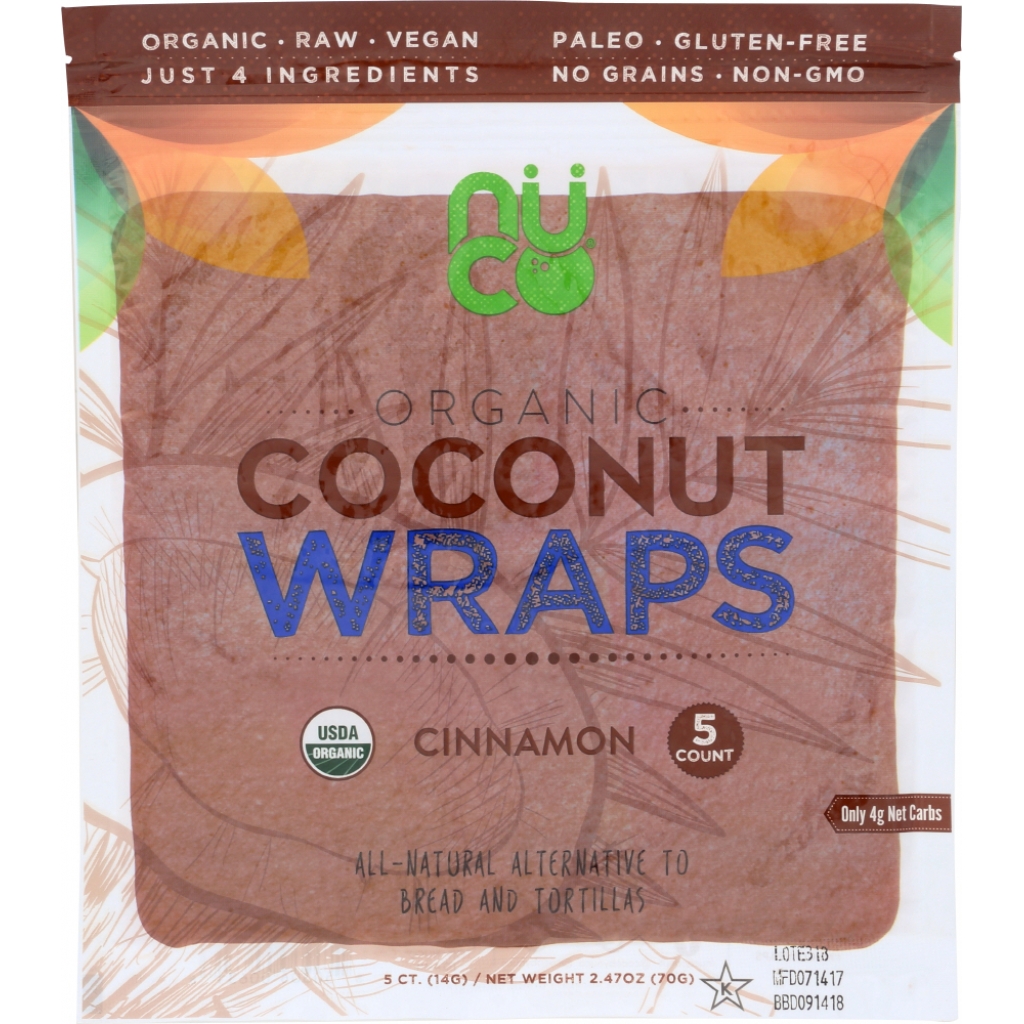 Organic Coconut Wraps - Cinnamon Flavor, 2.47 oz