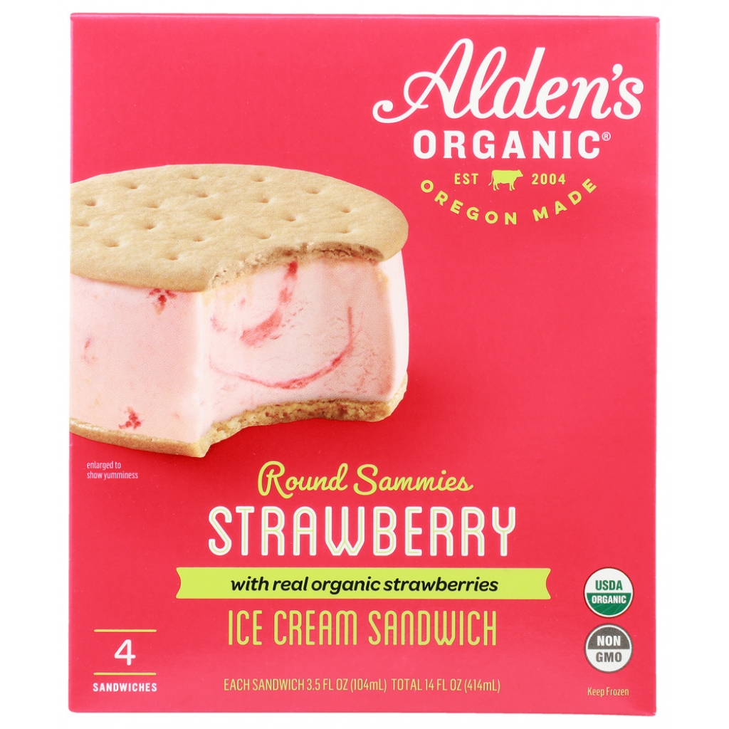 Strawberry Ice Cream Sandwiches (4 Pack)