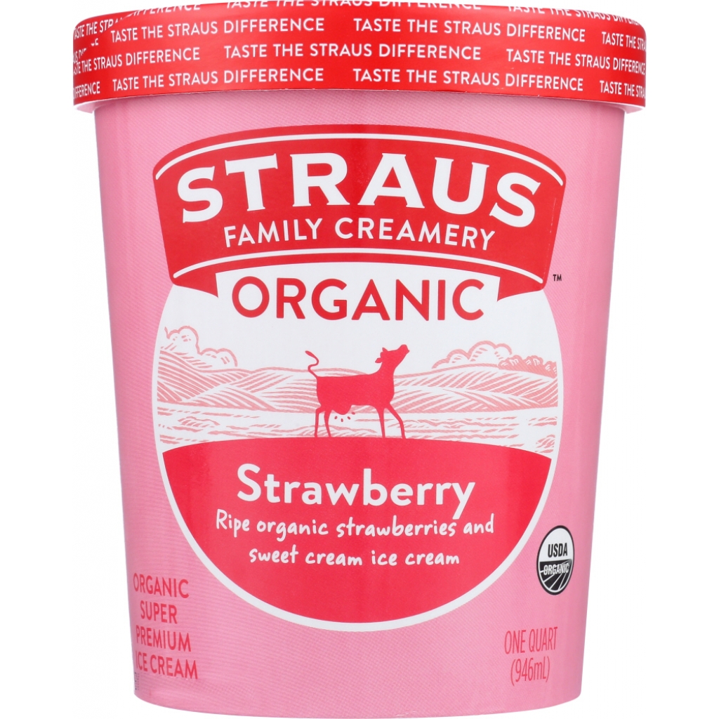 Strawberry Ice Cream, 1 quart