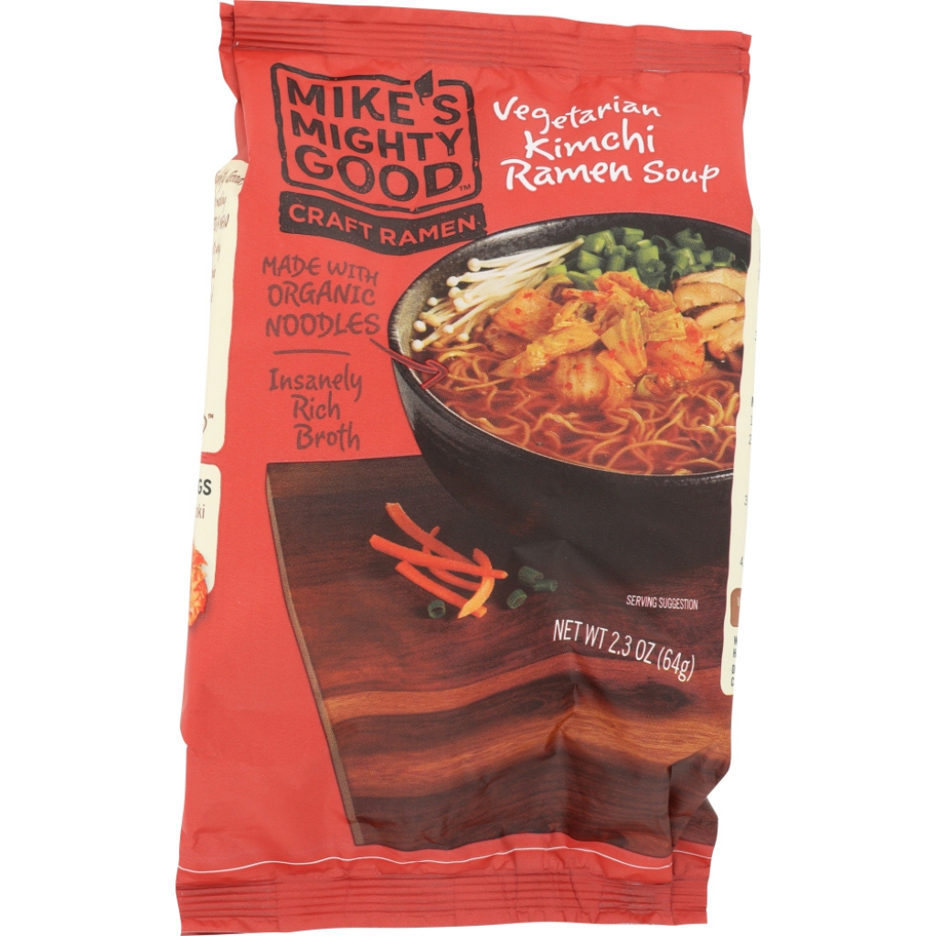 Mike’s Mighty Good Kimchi Vegan Ramen Soup - Flavorful Vegan Delight