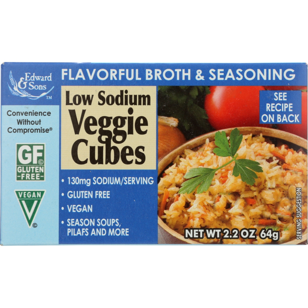 Gluten-Free Low Sodium Veggie Bouillon Cubes, 2.2 oz