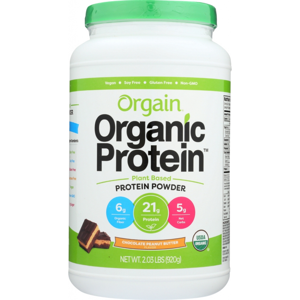 Plant-Based Protein Powder - Chocolate Peanut Butter, 2.03 lb.