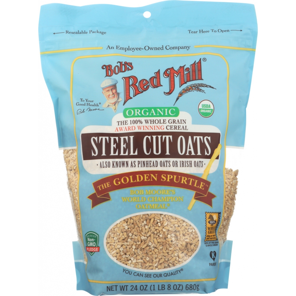 Organic Steel Cut Oats, 24 oz