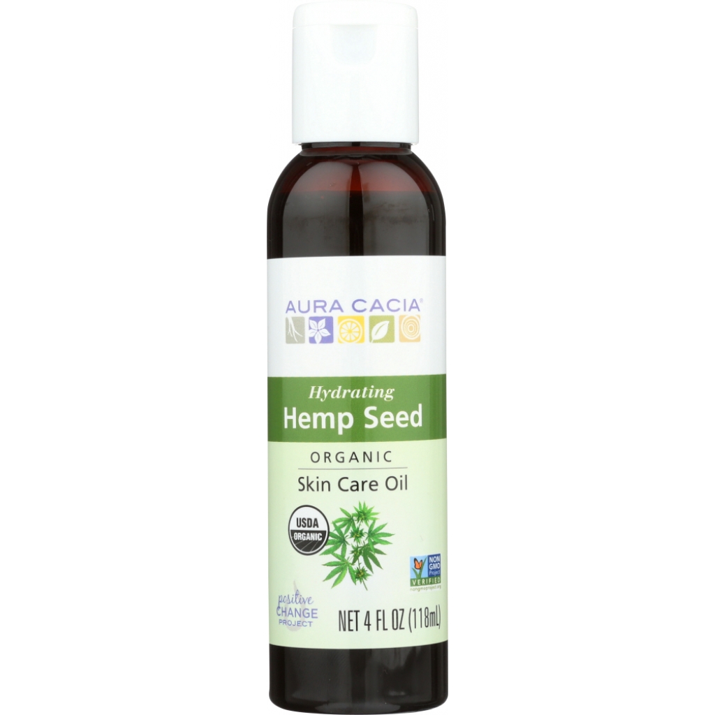 Organic Hemp Seed Oil, 4 oz