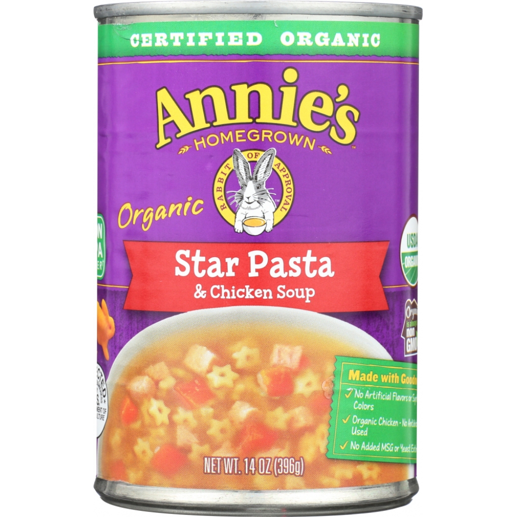 Organic Star Pasta & Chicken Soup - 14 oz