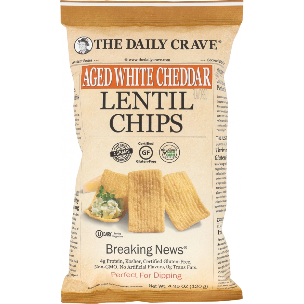 Aged White Cheddar Lentil Chips (4.25 oz)