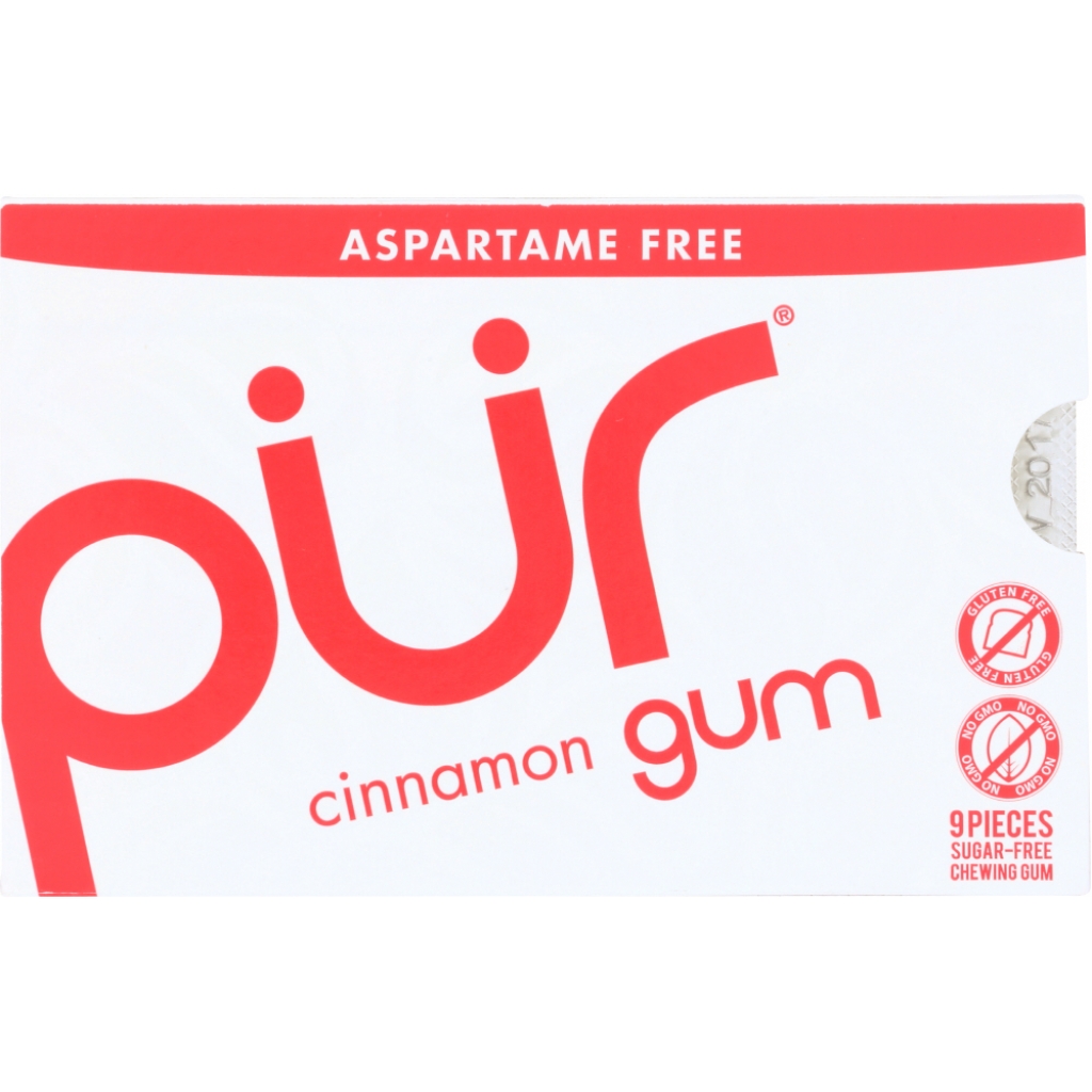 Sugar-Free Cinnamon Chewing Gum, 9 Pieces