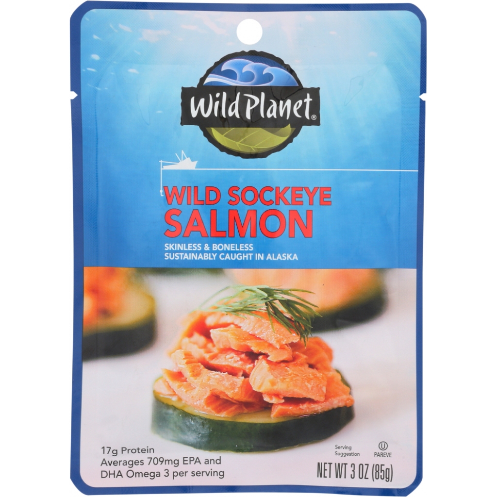 Wild Sockeye Salmon Single Serve Pouch - 3 OZ