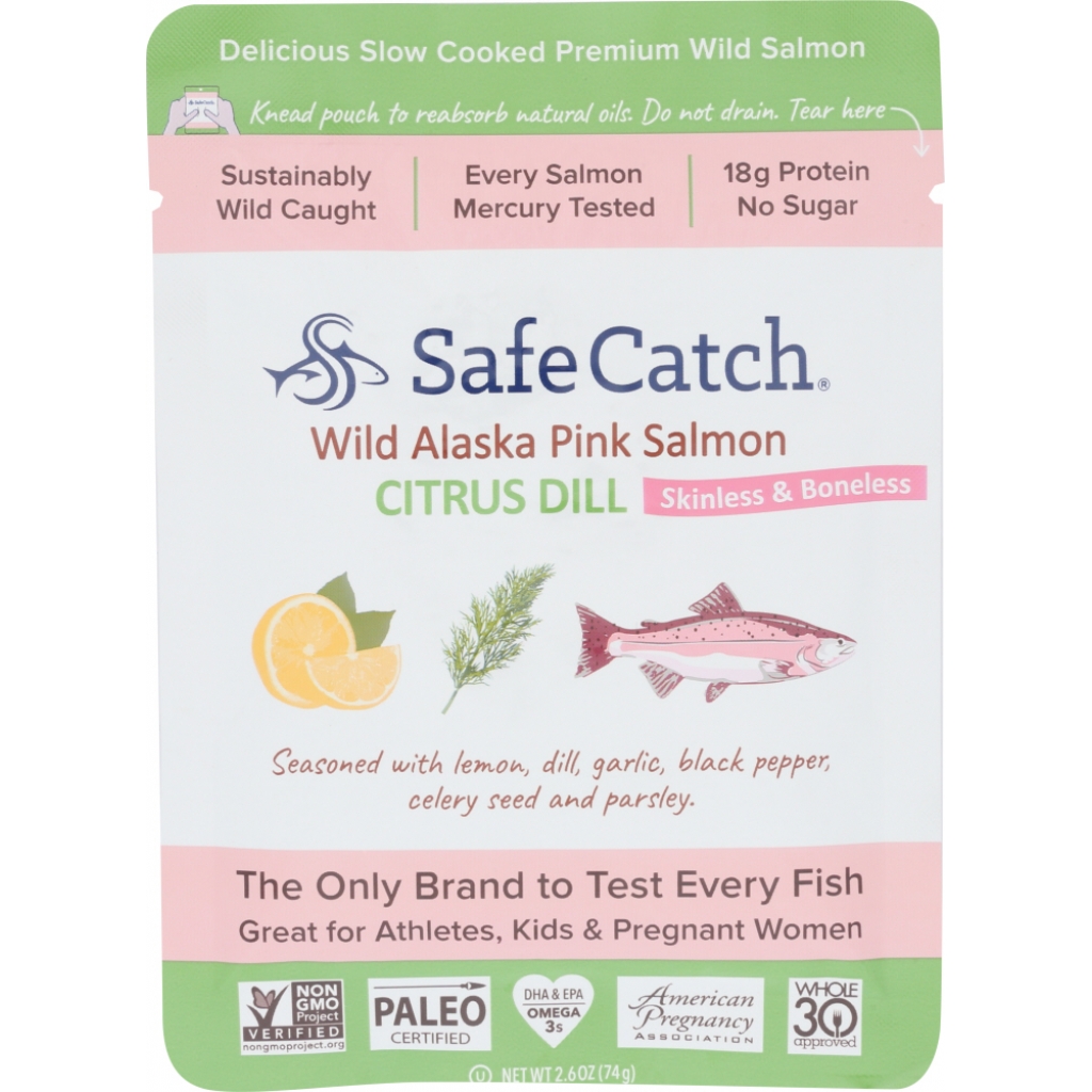 Wild Alaska Pink Salmon Citrus Dill - 2.6 oz