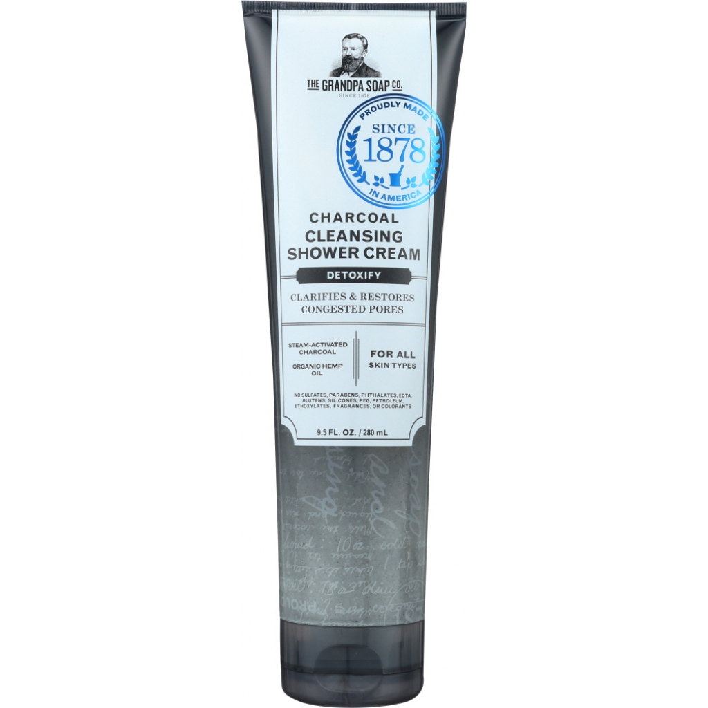 Charcoal Cleansing Shower Cream - 9.5 oz