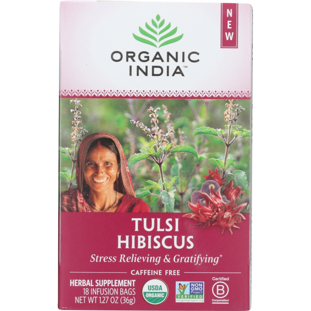 Organic Tea: Hibiscus Infusion with Tulsi