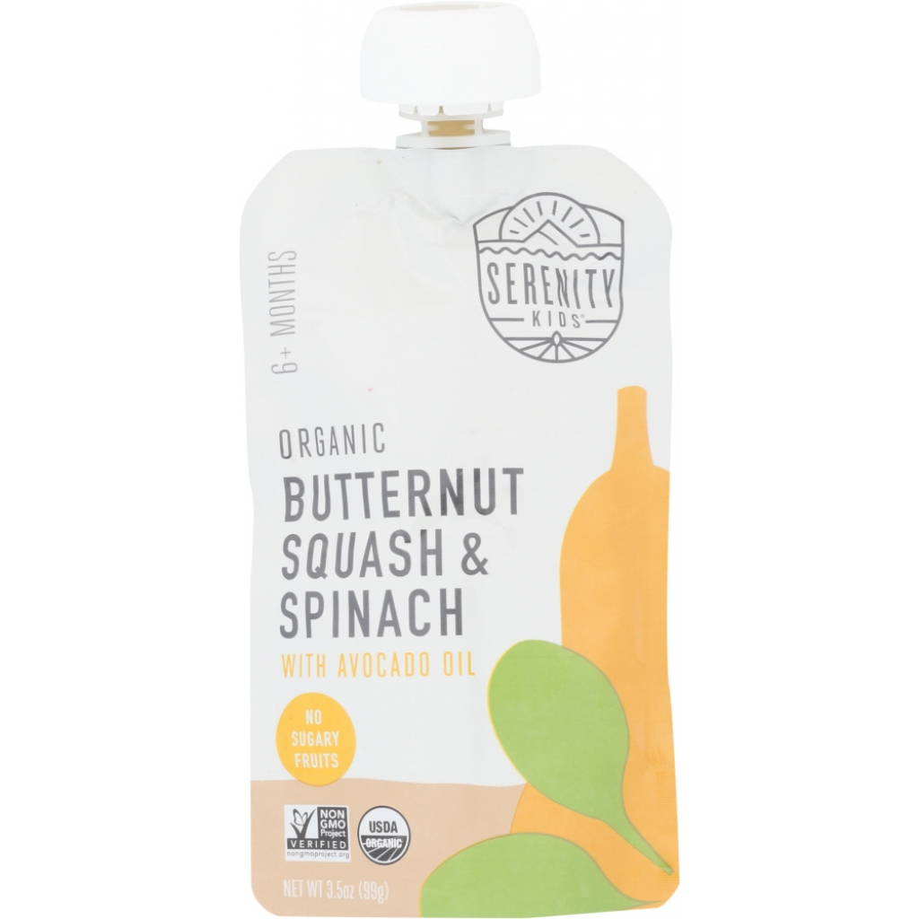 Organic Butternut Squash & Spinach Baby Food - 3.5 Oz