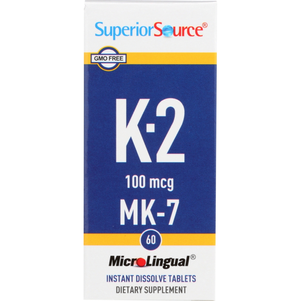 Vitamin K2 100 mcg, 60 tablets