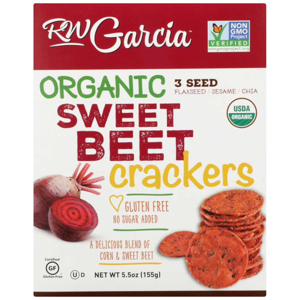 Organic Sweet Beet Crackers, 5.5 oz