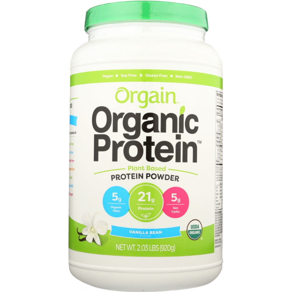 Organic Plant-Based Protein Powder - Sweet Vanilla Bean