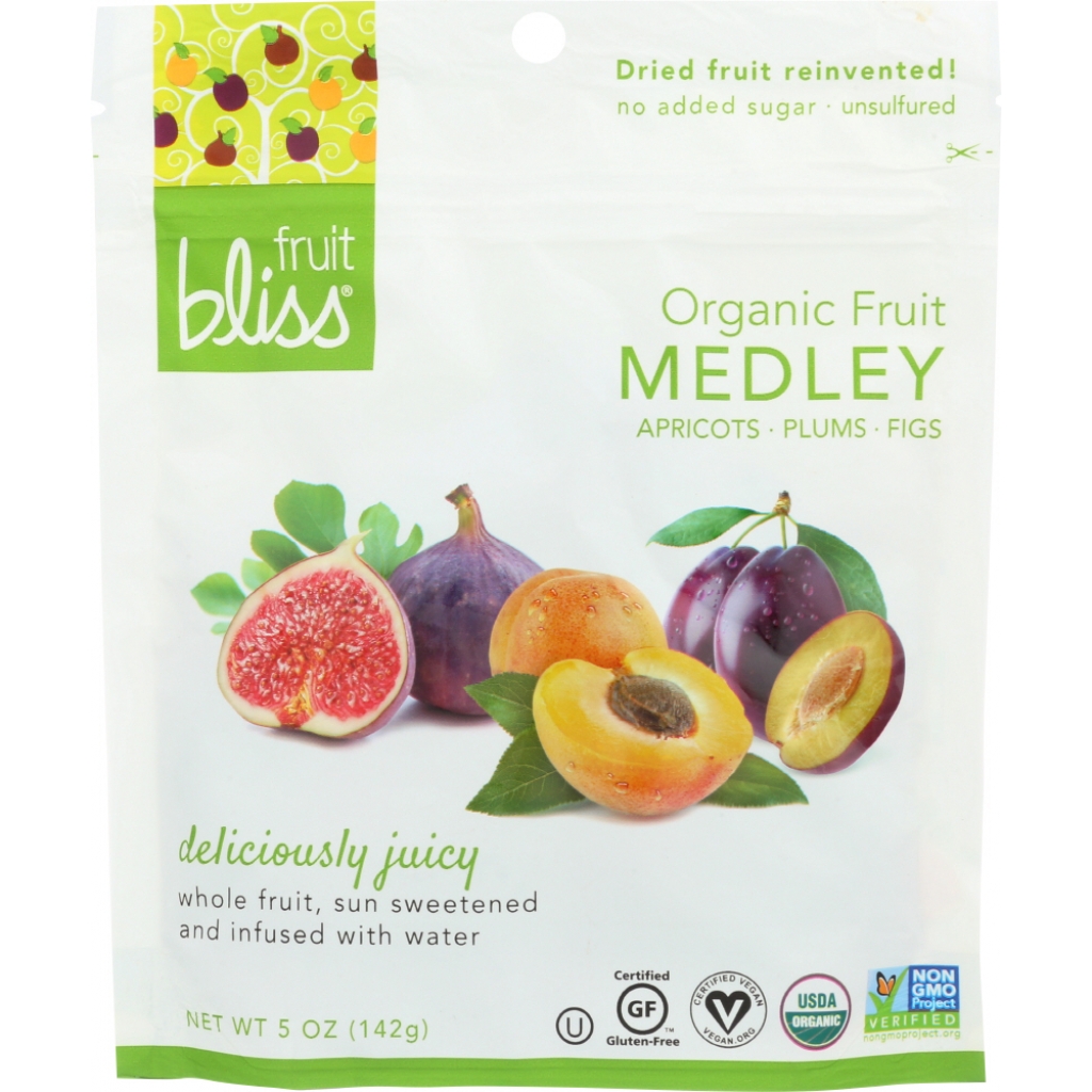 Organic Fruit Medley - Apricot, Fig, and Plum - 5 oz