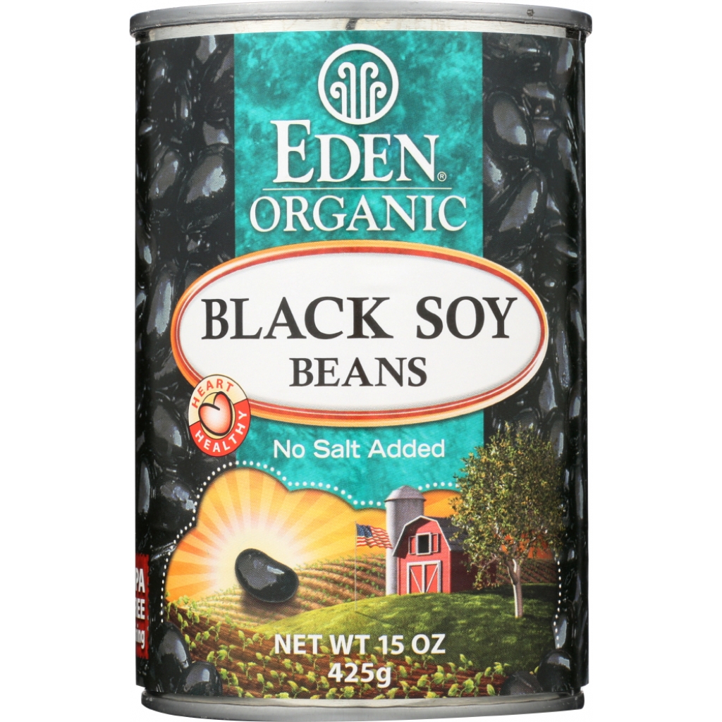 Organic Black Soy Beans - 15 oz