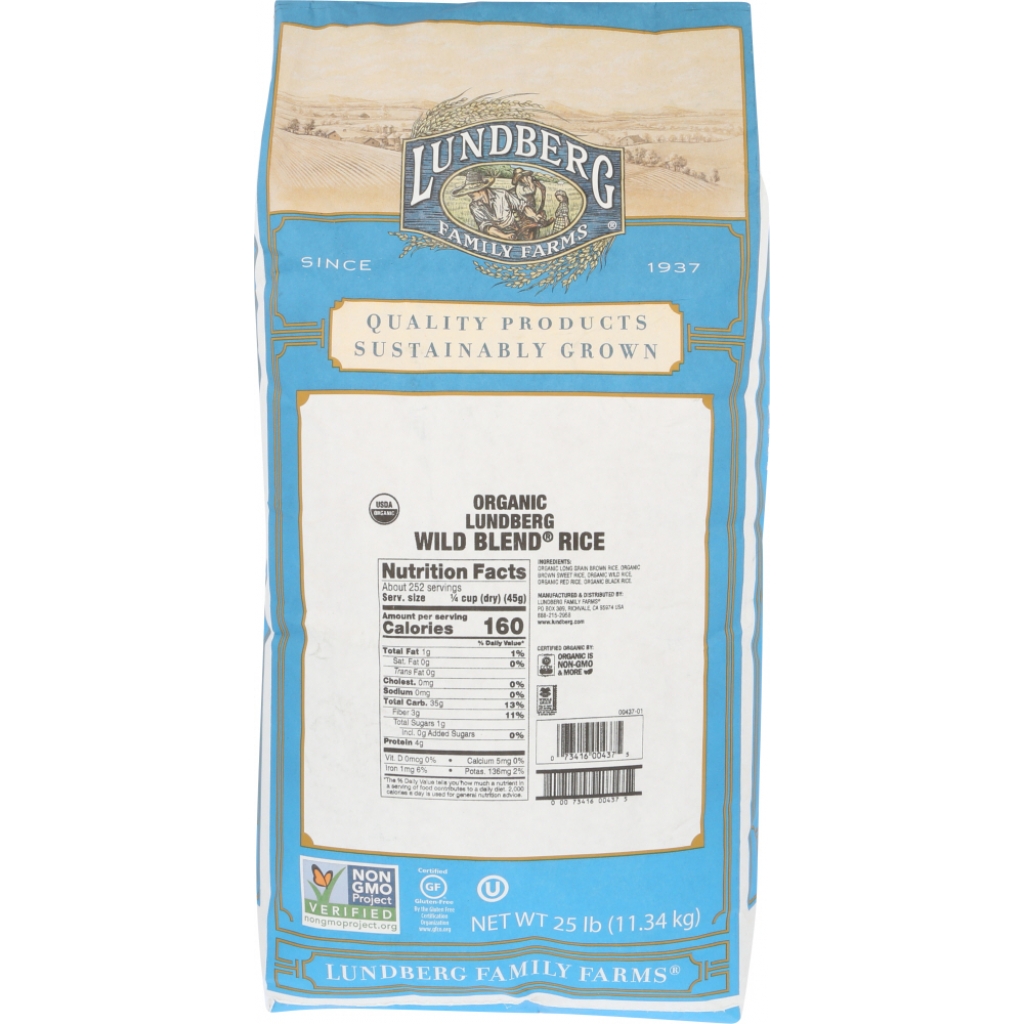 Organic Wild Blend Rice - 25 lb