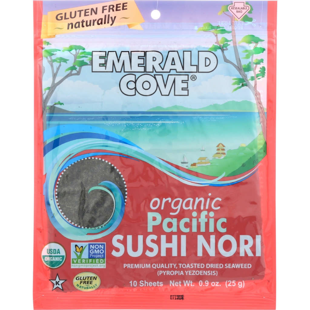 Organic Pacific Sushi Nori (10 Sheets)