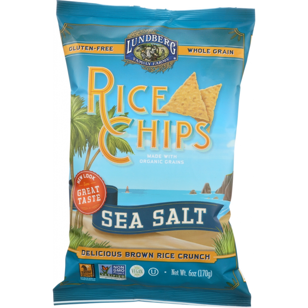 Savory Rice Chips with Sea Salt, 6 oz