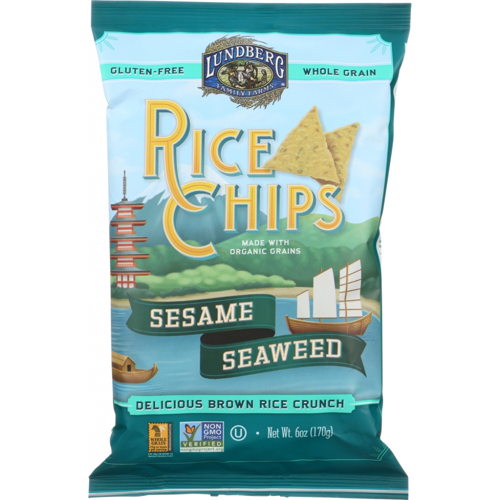 Sesame & Seaweed Rice Chips, 6 oz