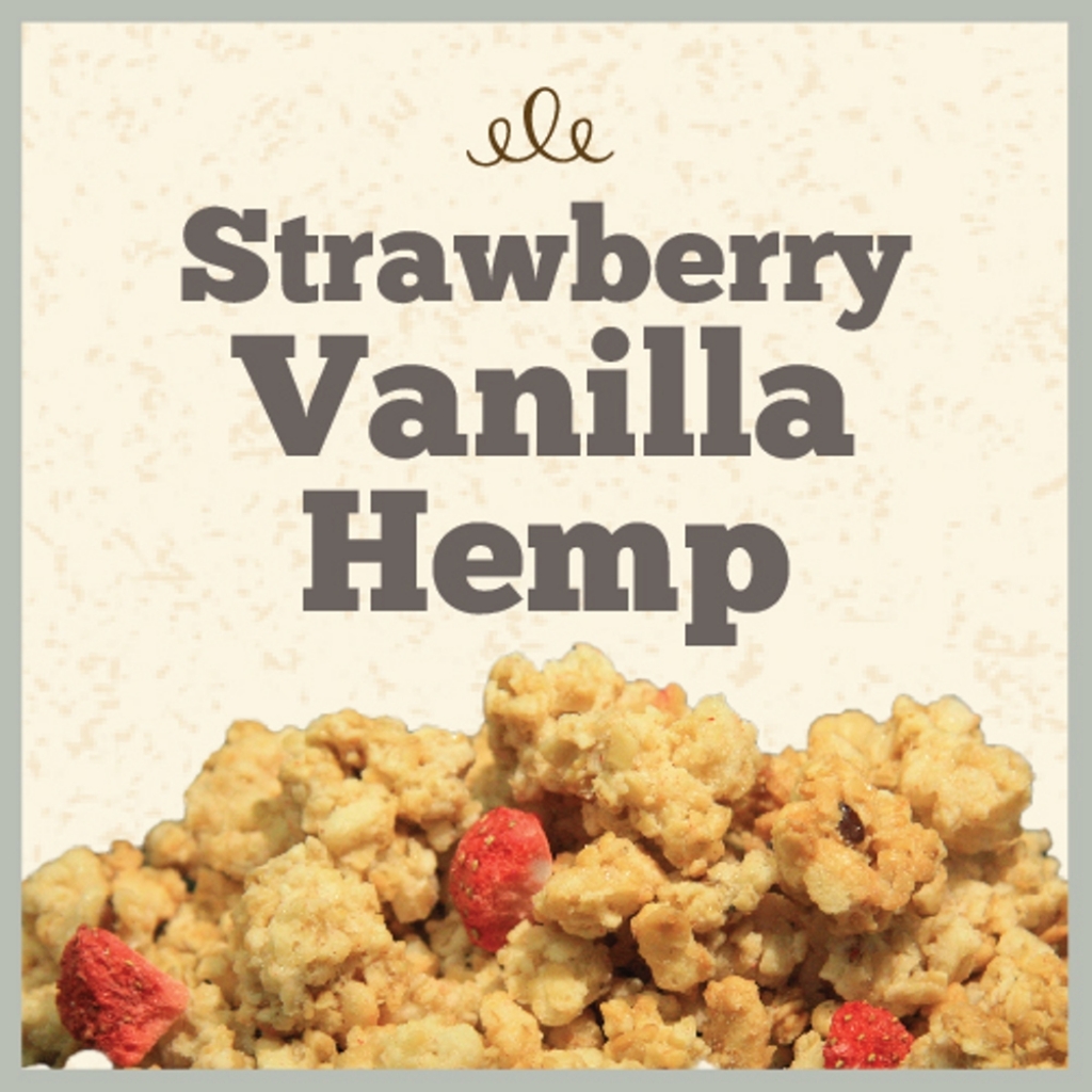 Natural Strawberry Vanilla Hemp Granola - 25 lb