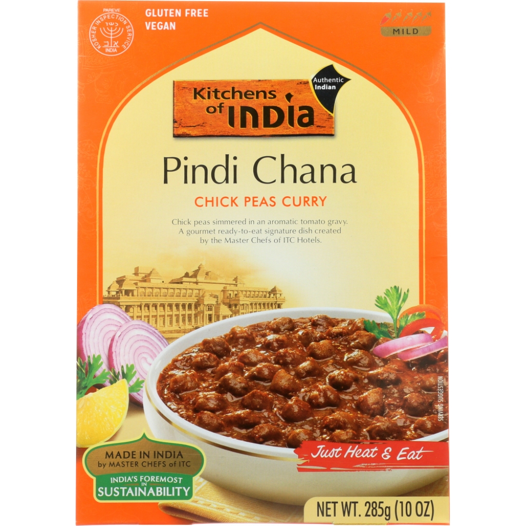 Kitchens of India Pindi Chana Chick Peas Curry - 10 oz