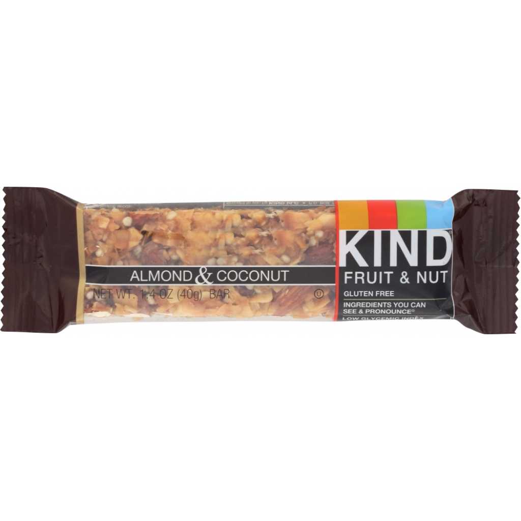 Fruit and Nut Bar with Almonds and Coconut