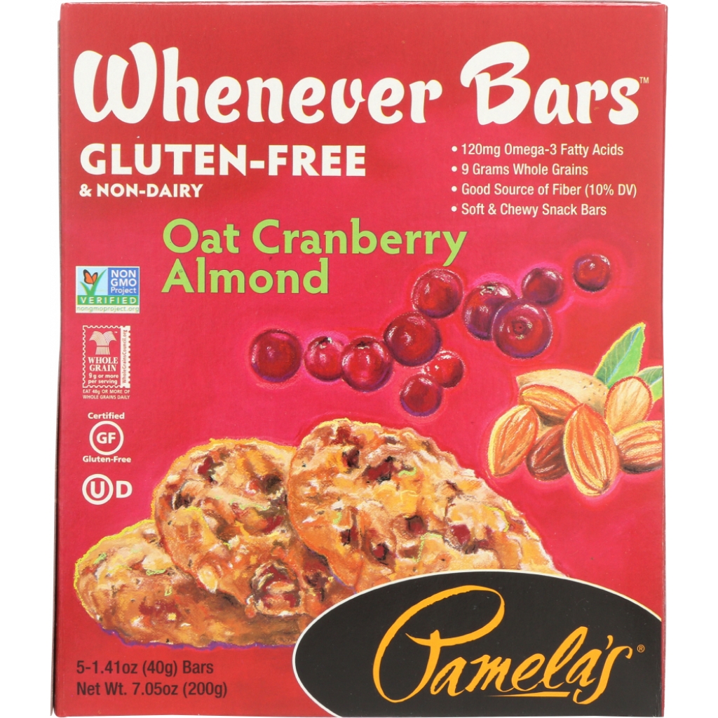 Whenever Oat Cranberry Almond Bars, 7.05 oz