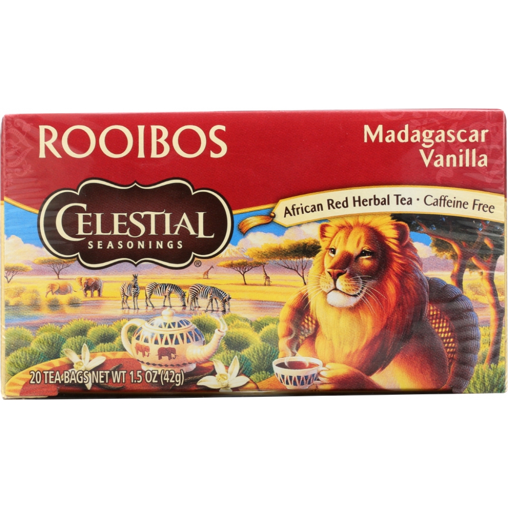 Caffeine-Free Red Tea - African Rooibos with Madagascar Vanilla - 20 Tea Bags