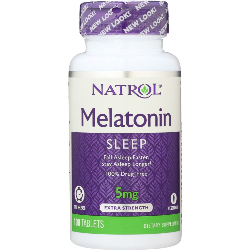 Melatonin Time Release 5 mg, 100 Tablets