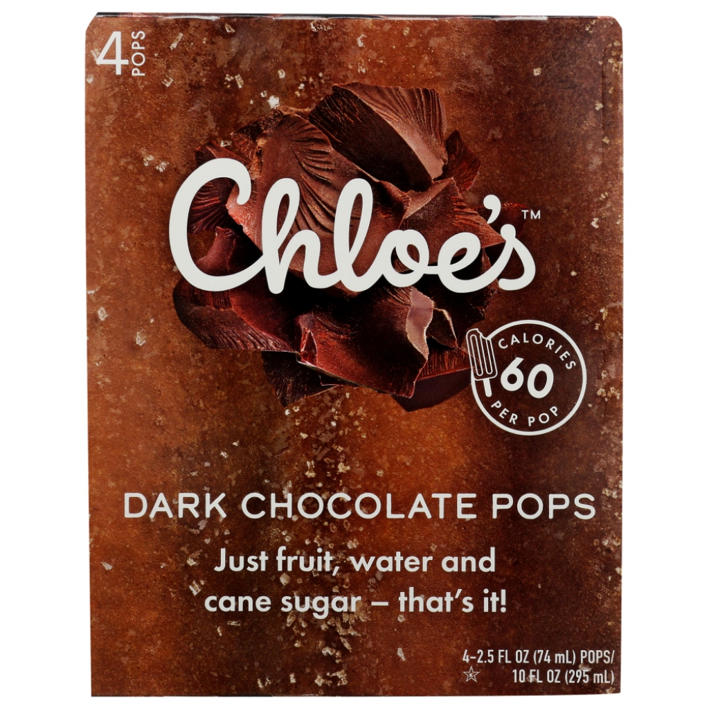 Chloe’s Dark Chocolate Frozen Fruit Bars, 10 oz