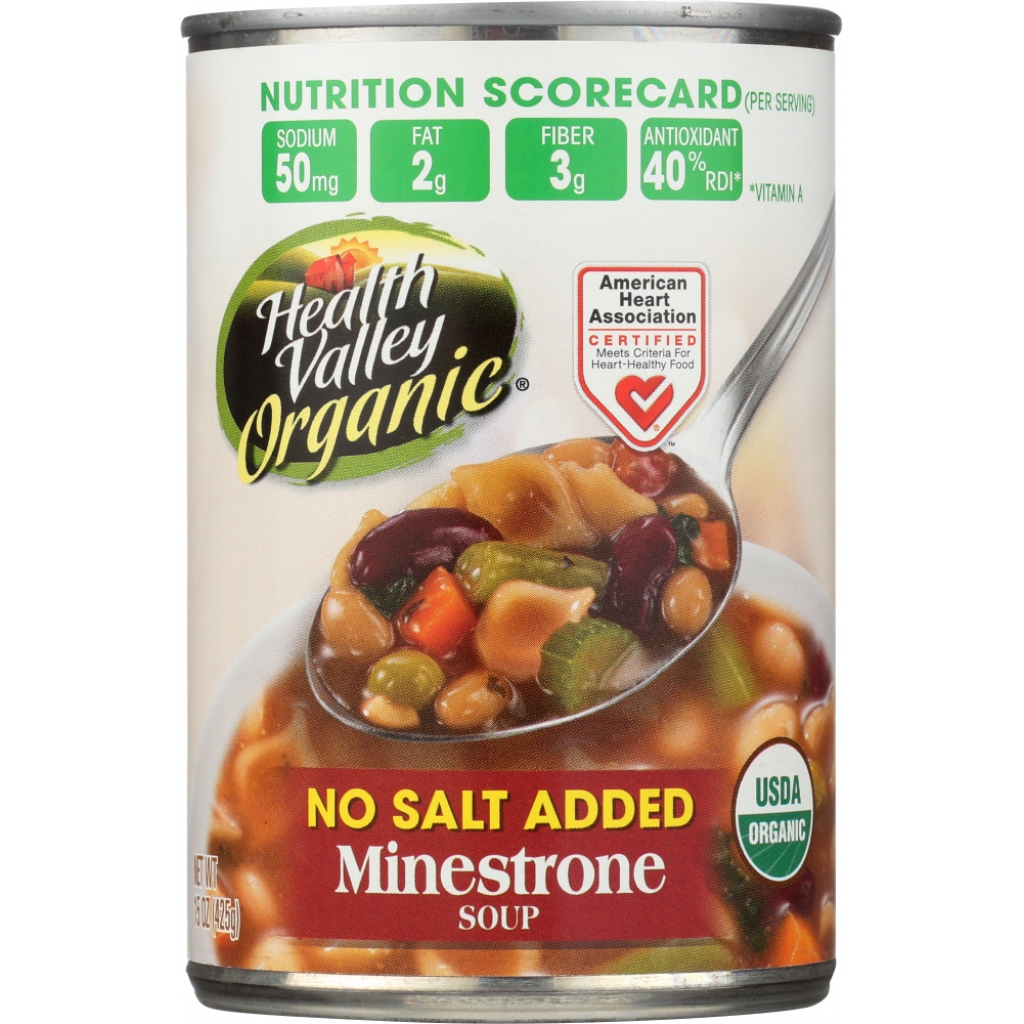 Minestrone No Salt Added Soup - 15 oz