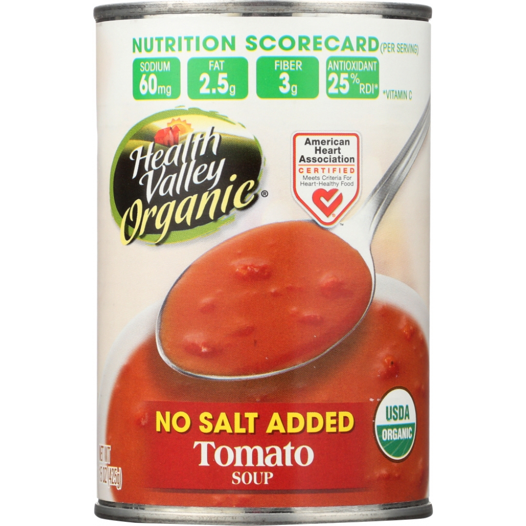 Organic No Salt Added Tomato Soup - 15 oz