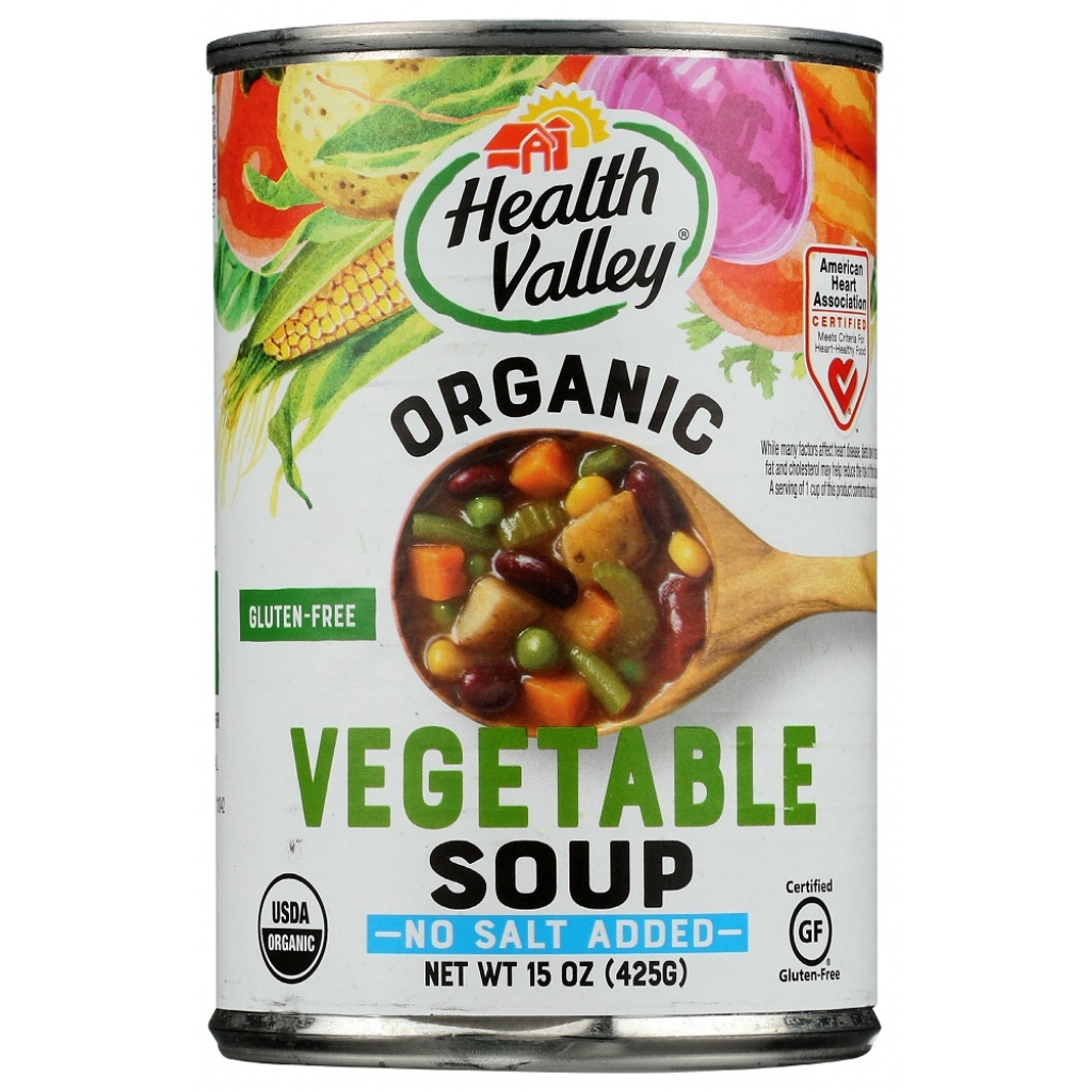 Organic No Salt Added Vegetable Soup