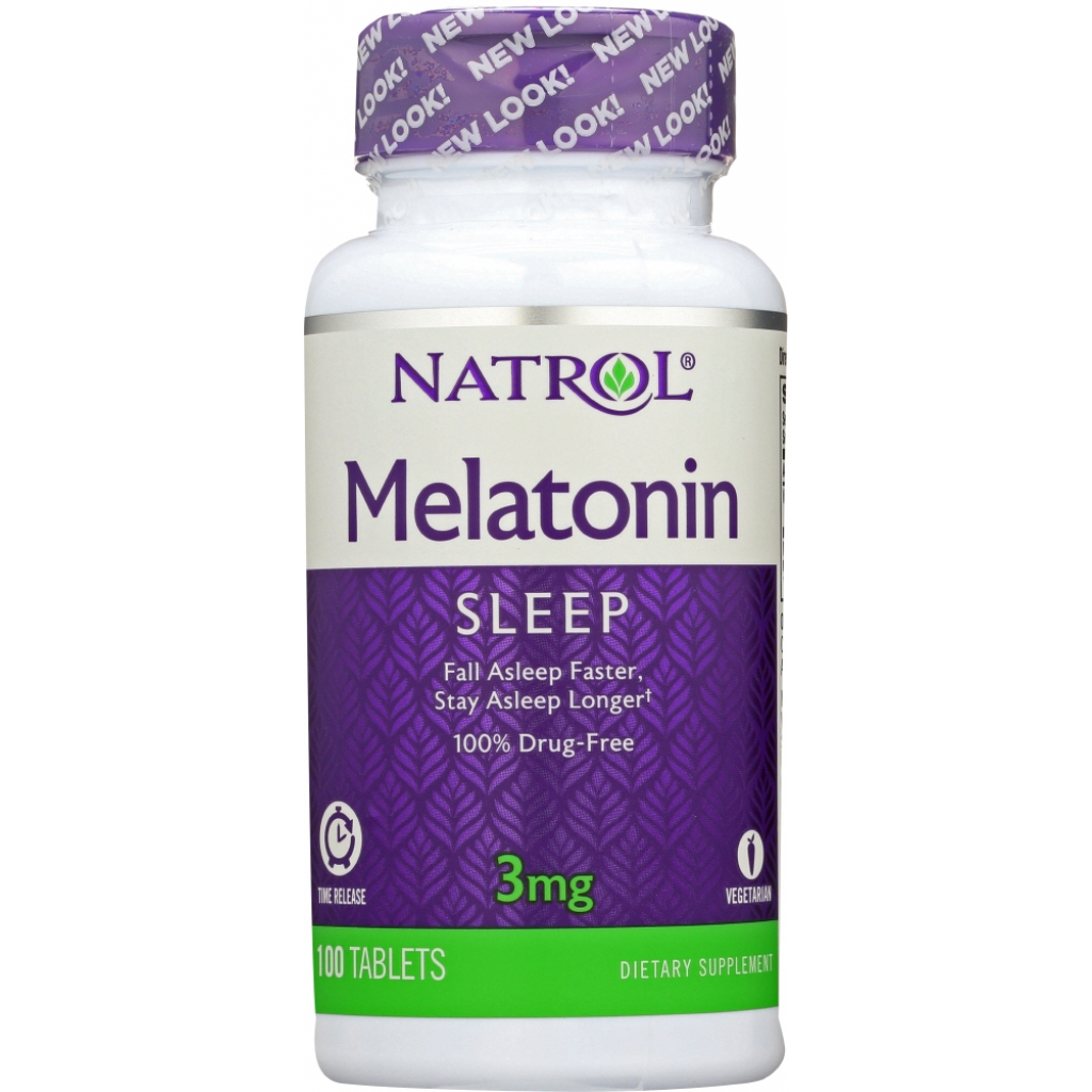 Natrol® Time Release Melatonin Supplement - 3 mg, 100 Tablets