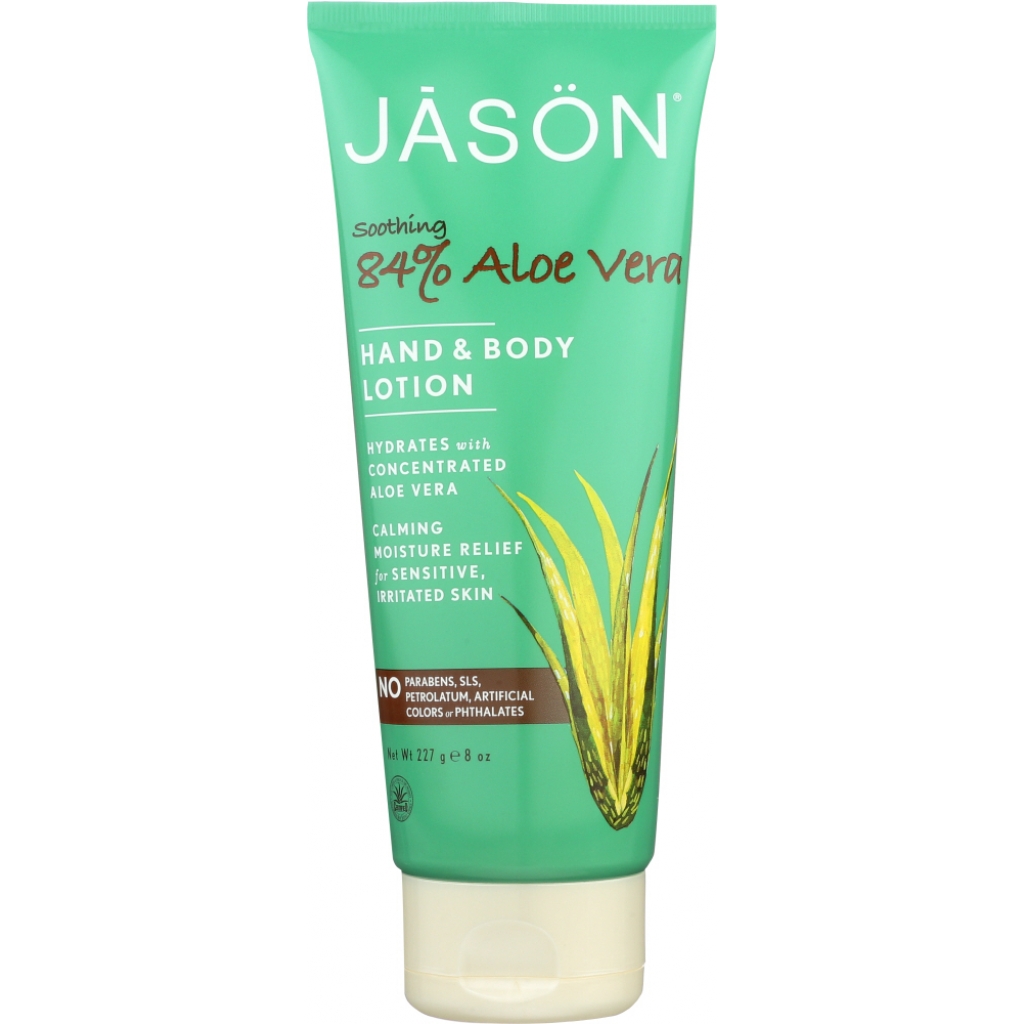 Soothing Hand & Body Lotion with 84% Aloe Vera, 8 oz