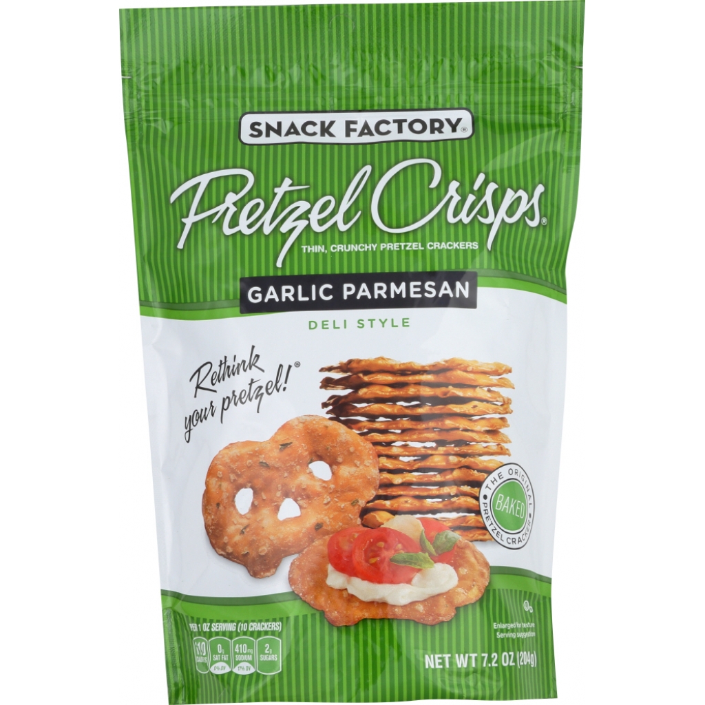 Deli Style Garlic Parmesan Pretzel Crisps - 7.2 oz