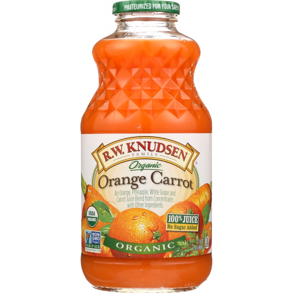 Organic Orange Carrot Juice Blend - Nutrient-Rich